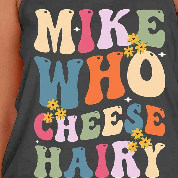 Mike Who Cheese Hairy Women's Knotted Racerback Tank