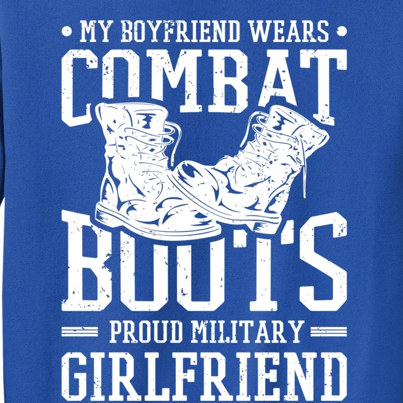 Military Wears Combat Boots Proud Army Friend Cute Gift Tall Sweatshirt