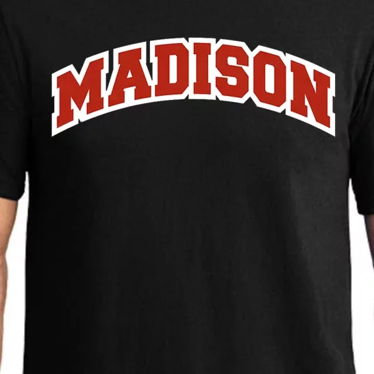 Madison Wisconsin Classic Athletic Sports Pajama Set