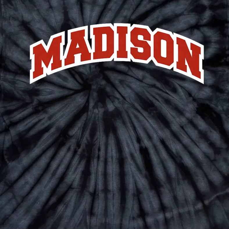 Madison Wisconsin Classic Athletic Sports Tie-Dye T-Shirt