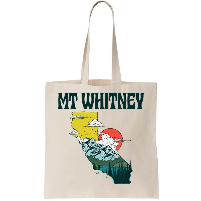 Mount Whitney California Outdoors Nature & Mountains Hiking Tote Bag