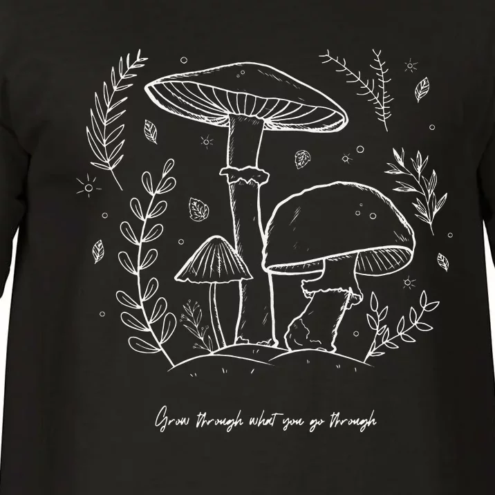 Mushroom Whisperer Cottagecore Aesthetic Mycology Shrooms Comfort Colors T-Shirt