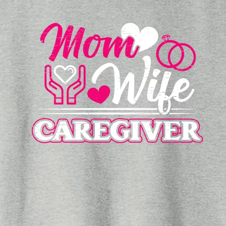 Mom Wife Caregiver Caregiver Caregiver Nurse Aide Caregiver Cool Gift Women's Crop Top Tee