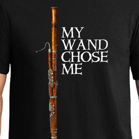 My Wand Chose Me Bassoon Player Funny Bassoon Humor Pajama Set