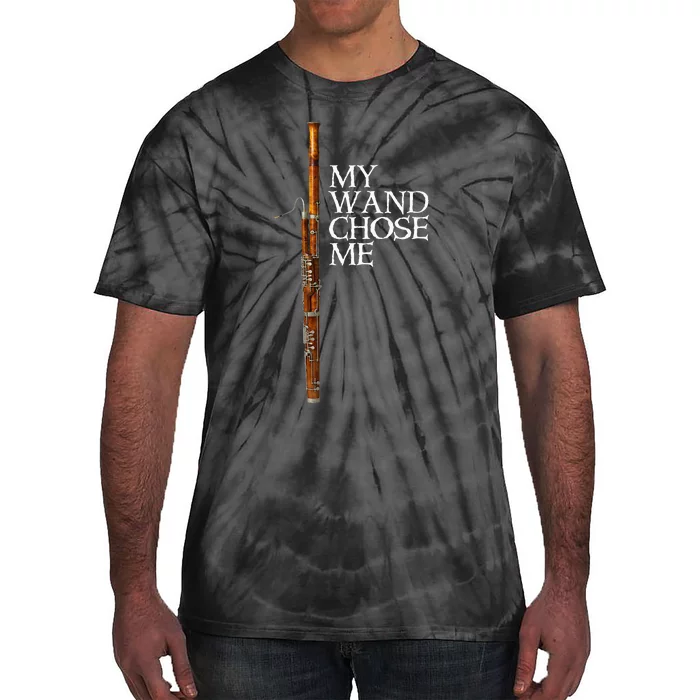 My Wand Chose Me Bassoon Player Funny Bassoon Humor Tie-Dye T-Shirt