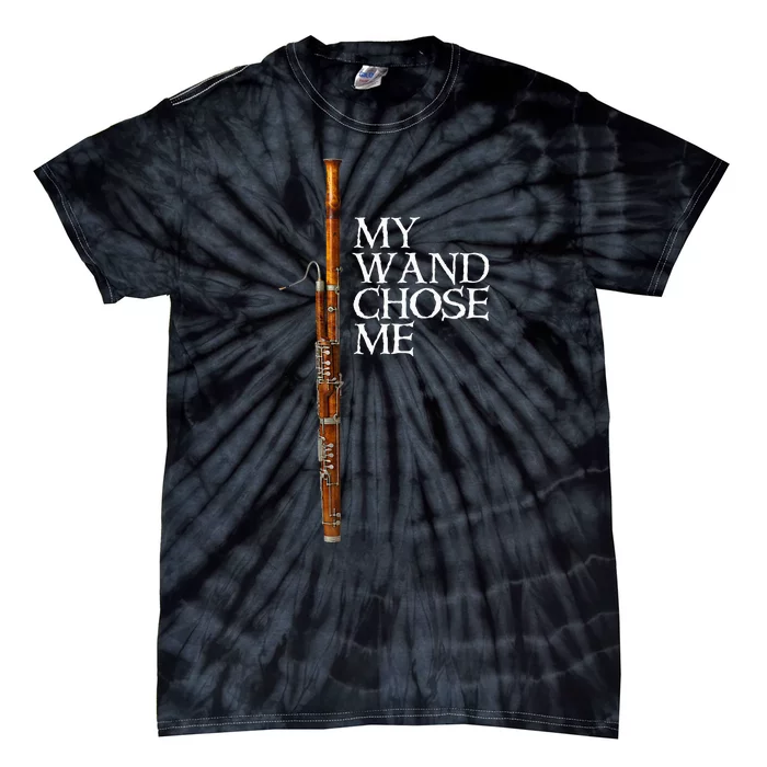 My Wand Chose Me Bassoon Player Funny Bassoon Humor Tie-Dye T-Shirt