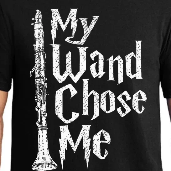 My Wand Chose Me Clarinet Player Clarinetist Music Lover Pajama Set