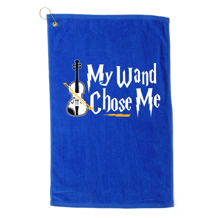 My Wand Chose Me Violin Player Violinist Music Platinum Collection Golf Towel