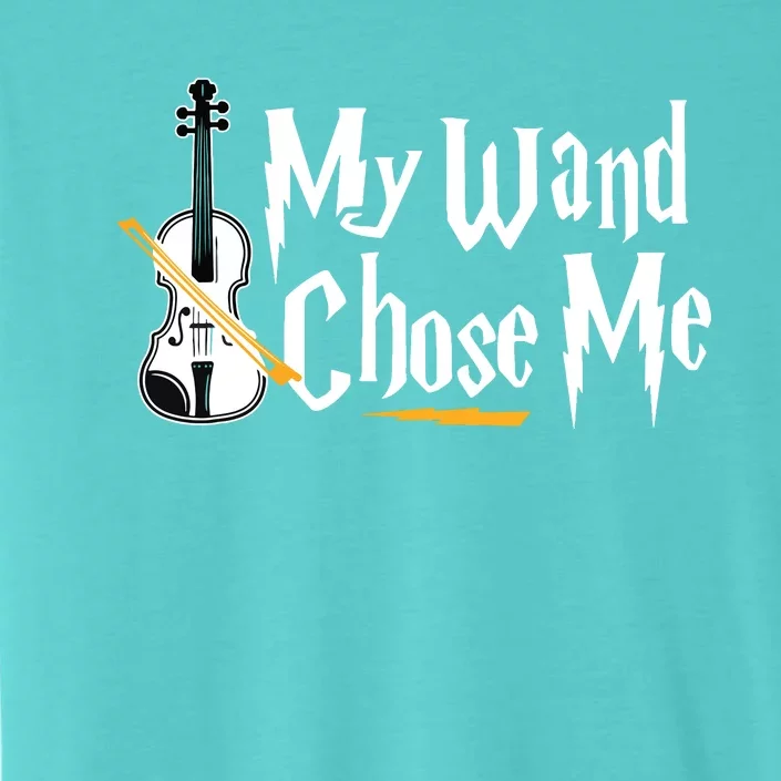 My Wand Chose Me Violin Player Violinist Music ChromaSoft Performance T-Shirt