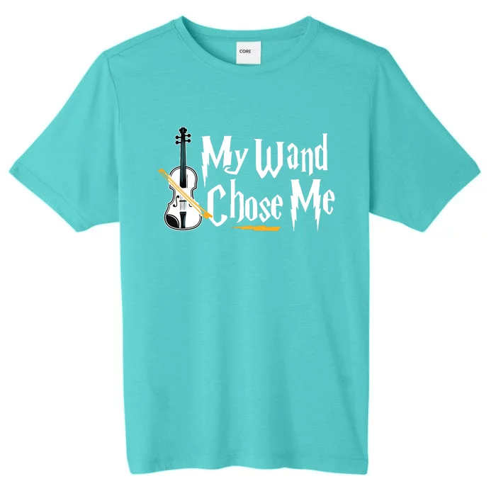 My Wand Chose Me Violin Player Violinist Music ChromaSoft Performance T-Shirt