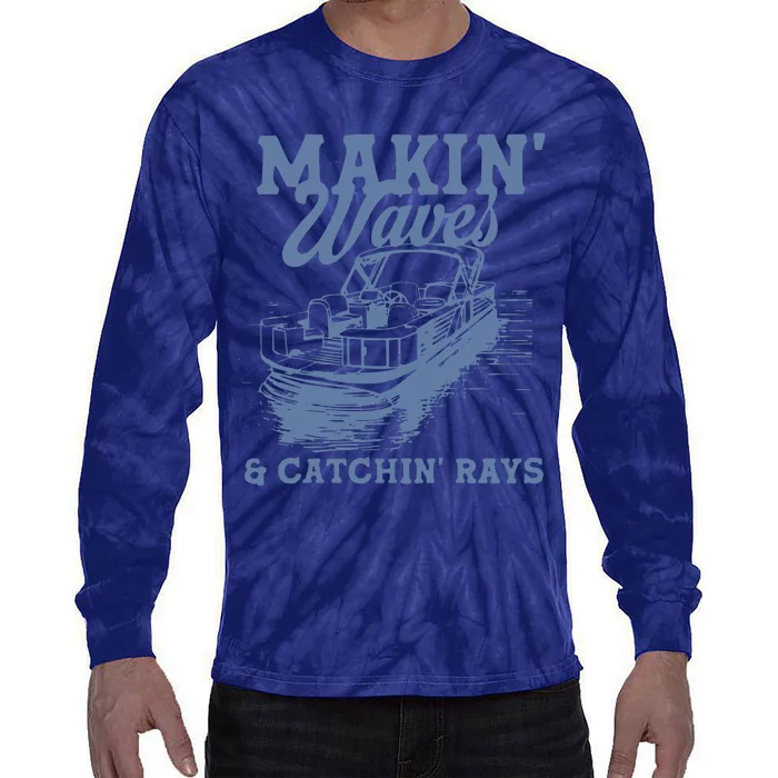 Makin Waves & Catchin Rays Tie-Dye Long Sleeve Shirt