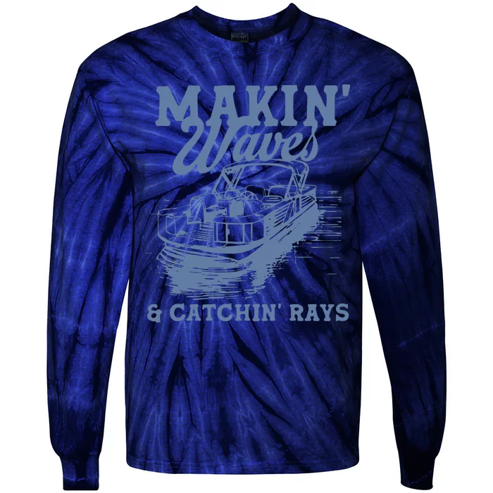 Makin Waves & Catchin Rays Tie-Dye Long Sleeve Shirt