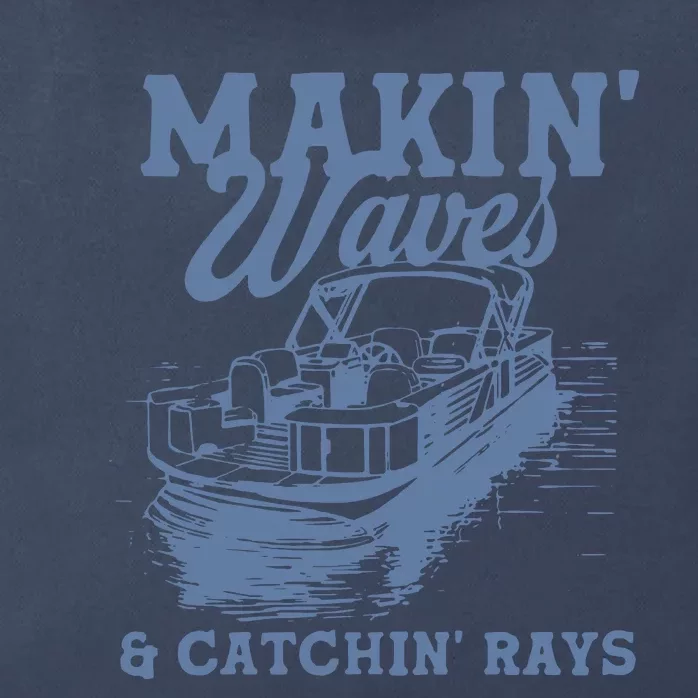 Makin Waves & Catchin Rays Zip Tote Bag