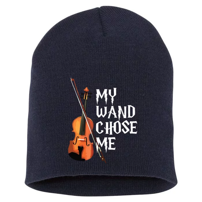 My Wand Chose Me Violin Violinist Gift Orchestra Tee Short Acrylic Beanie