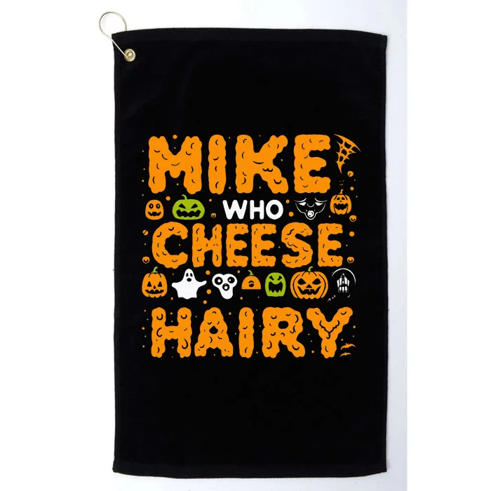 Mike Who Cheese Hairy Funny Word Play Meme Adult Humor Platinum Collection Golf Towel