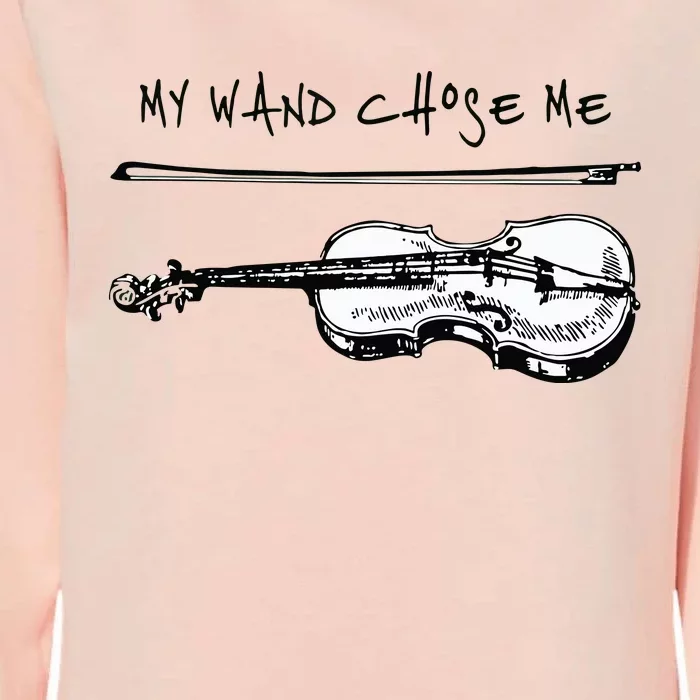 My Wand Chose Me Violin White Player Funny Gift Christmas Womens California Wash Sweatshirt