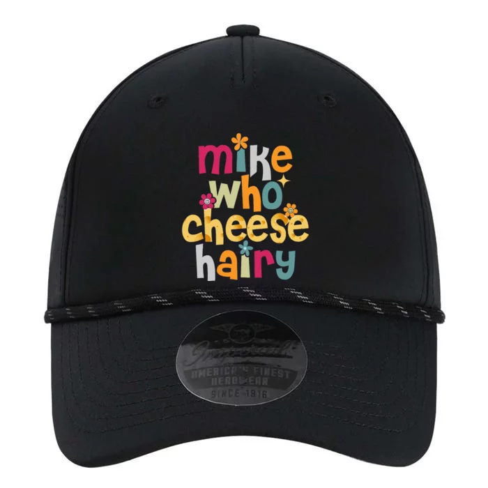 Mike Who Cheese Hairy Funny Adult Word Play Performance The Dyno Cap