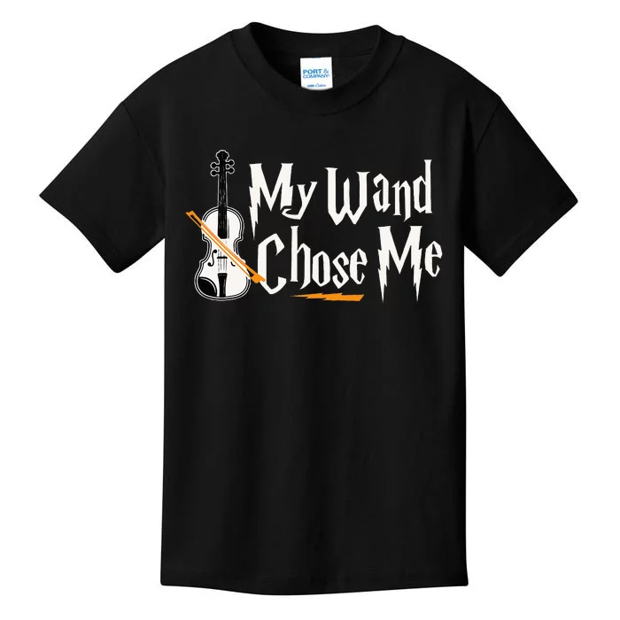 My Wand Chose Me Violin Player Violinist Music Kids T-Shirt