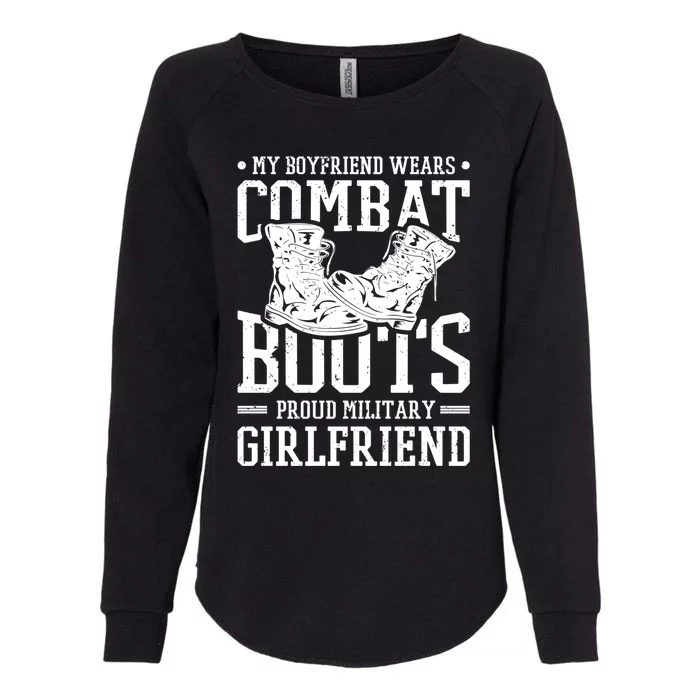 Military Wears Combat Boots Proud Army Friend Gift Womens California Wash Sweatshirt