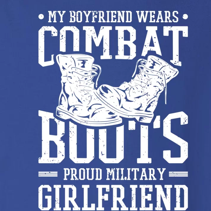 Military Wears Combat Boots Proud Army Friend Gift Toddler Long Sleeve Shirt