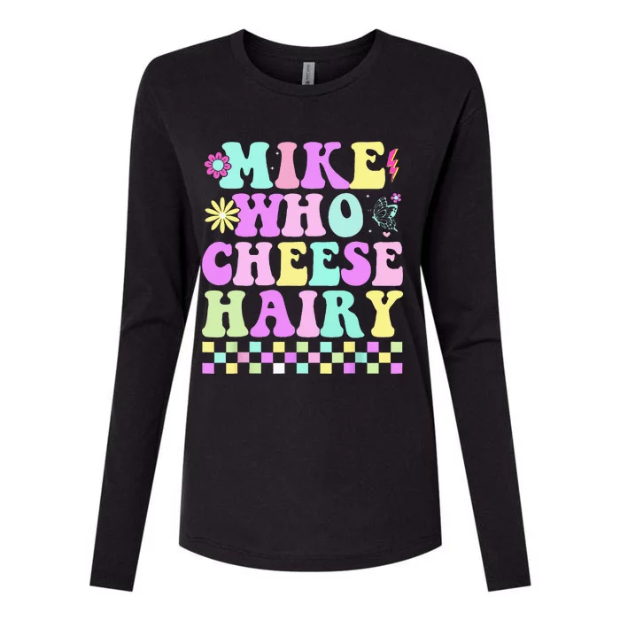 Mike Who Cheese Hairy Womens Cotton Relaxed Long Sleeve T-Shirt