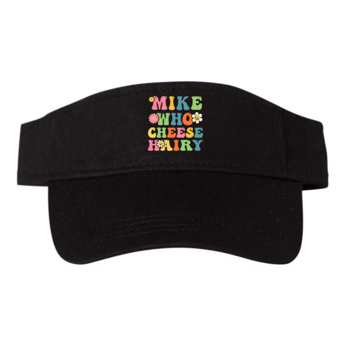 Mike Who Cheese Hairy Funny Adult Word Play Humor Harry Valucap Bio-Washed Visor