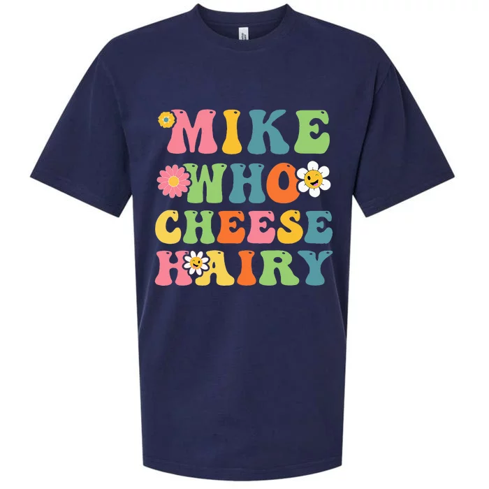 Mike Who Cheese Hairy Funny Adult Word Play Humor Harry Sueded Cloud Jersey T-Shirt