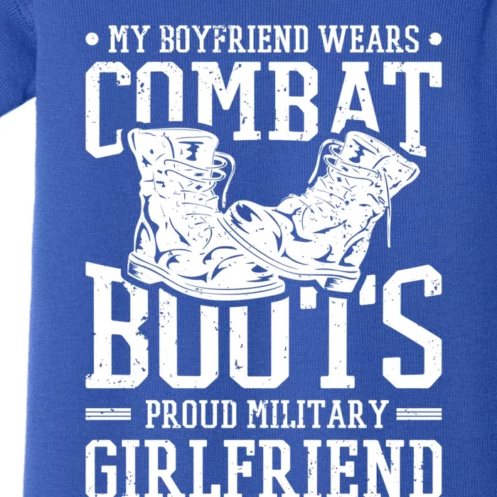 Military Wears Combat Boots Proud Army Friend Gift Baby Bodysuit