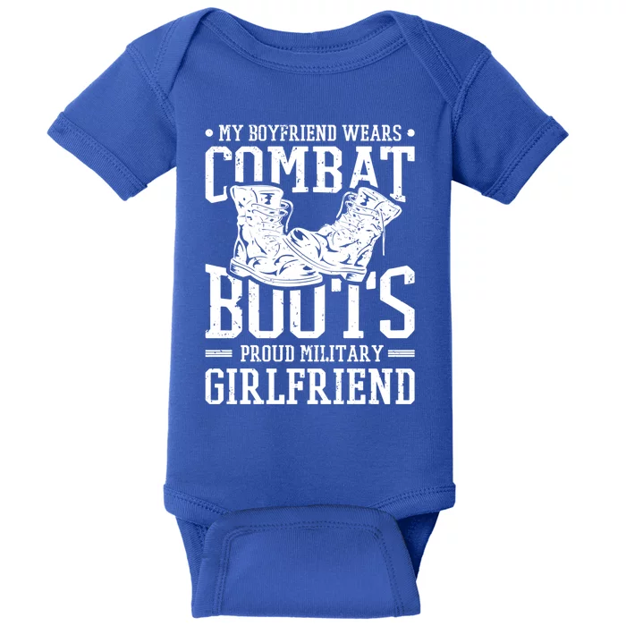 Military Wears Combat Boots Proud Army Friend Gift Baby Bodysuit