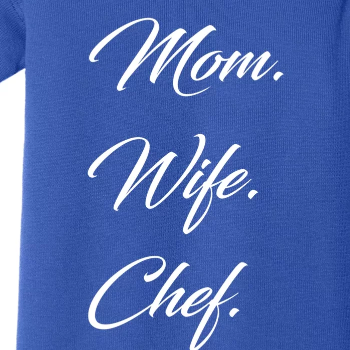 Mom Wife Chef Great Gift Baby Bodysuit