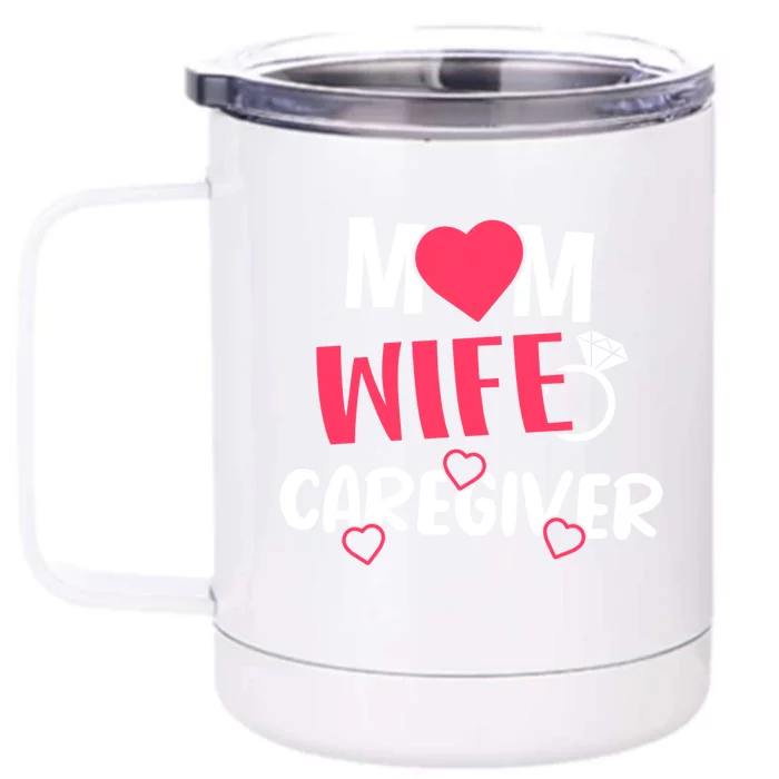 Mom Wife Caregiver Medicine Nurse Gift Front & Back 12oz Stainless Steel Tumbler Cup