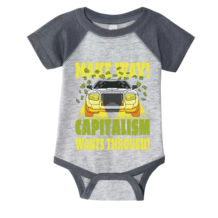 Make Way Capitalism Wants Through Infant Baby Jersey Bodysuit