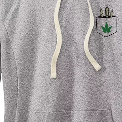 Marijuana Weed Cannabis Leaf Joint Women's Fleece Hoodie