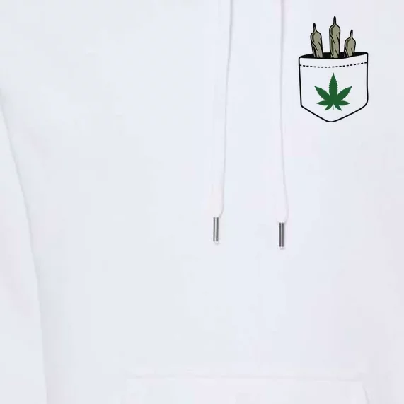 Marijuana Weed Cannabis Leaf Joint Premium Hoodie