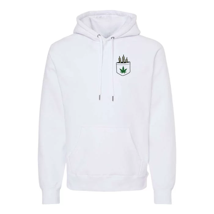 Marijuana Weed Cannabis Leaf Joint Premium Hoodie