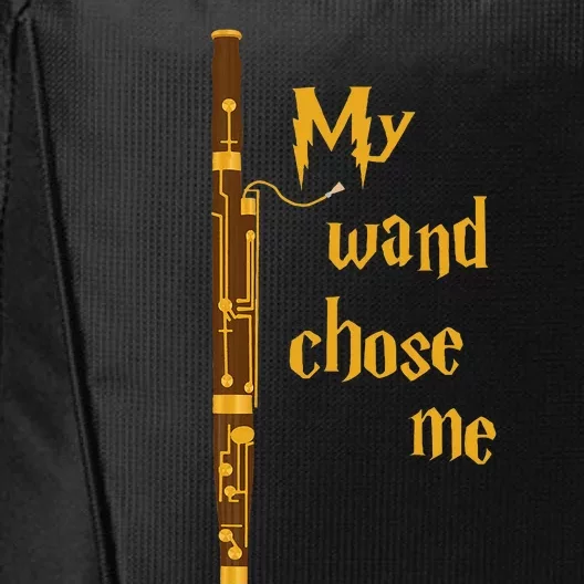 My Wand Chose Me Bassoon Player Bassoonist Musician City Backpack