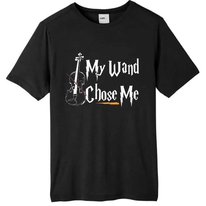 My Wand Chose Me Violin Player Violinist Classic Music Lover ChromaSoft Performance T-Shirt