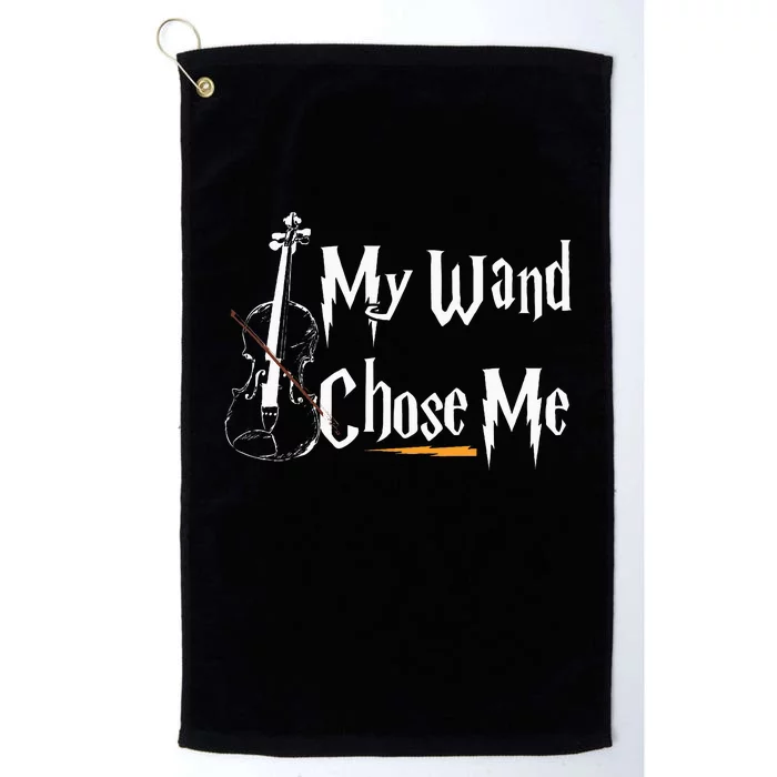 My Wand Chose Me Violin Player Violinist Classic Music Lover Platinum Collection Golf Towel