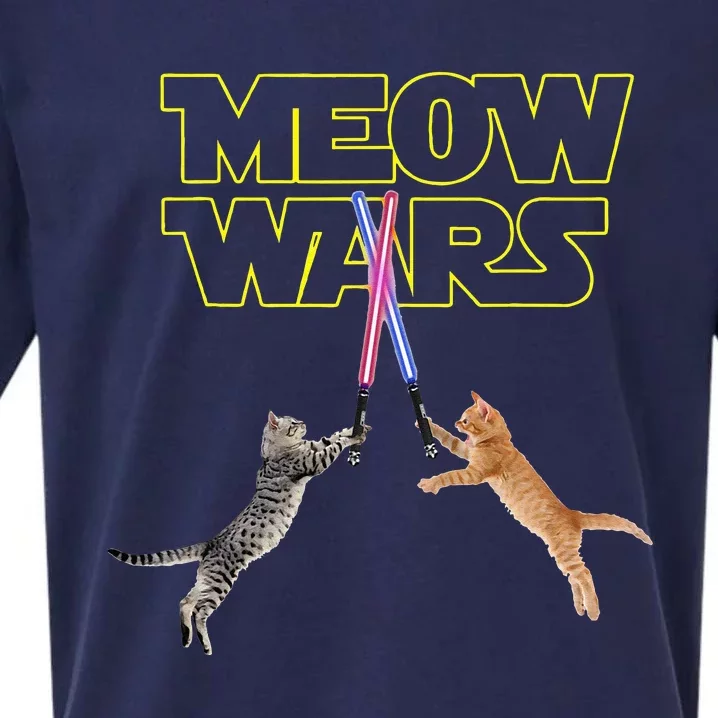 Meow Wars Cat Funny Gifts For Cats Lovers s Sueded Cloud Jersey T-Shirt