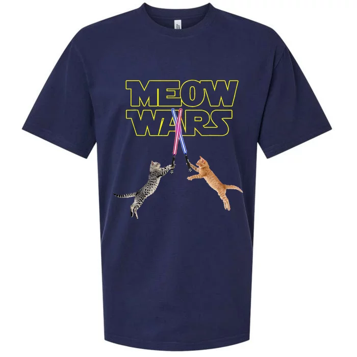 Meow Wars Cat Funny Gifts For Cats Lovers s Sueded Cloud Jersey T-Shirt