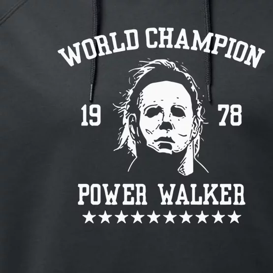 Myers World Champion 1978 Power Walker Performance Fleece Hoodie