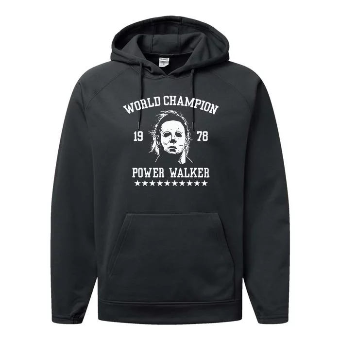 Myers World Champion 1978 Power Walker Performance Fleece Hoodie