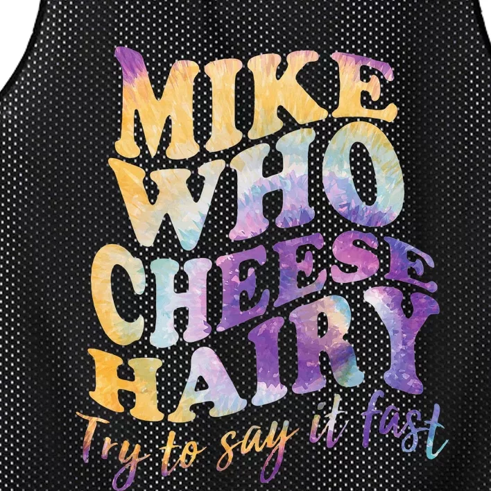 Mike who cheese hairy funny memeadultsocial media joke Mesh Reversible Basketball Jersey Tank