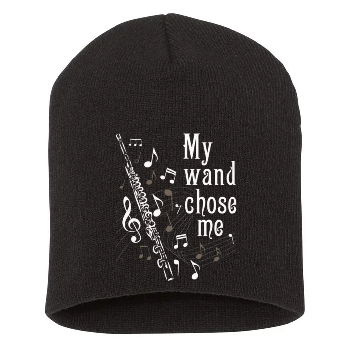 My Wand Chose Me Flute Player Flutist Marching Band Music Short Acrylic Beanie