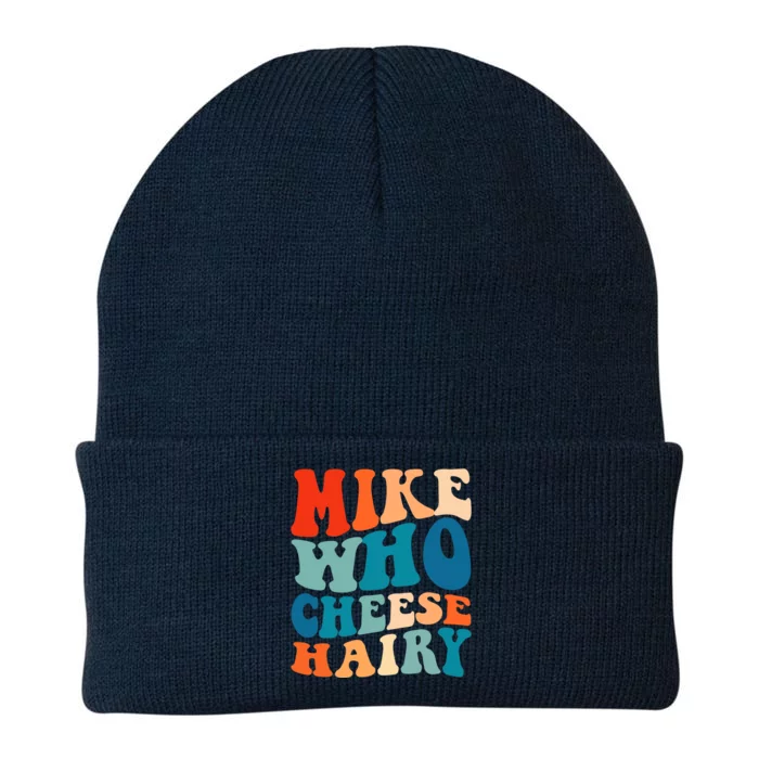 Mike Who Cheese Hairy Meme Adult Social Media Joke Funny Knit Cap Winter Beanie