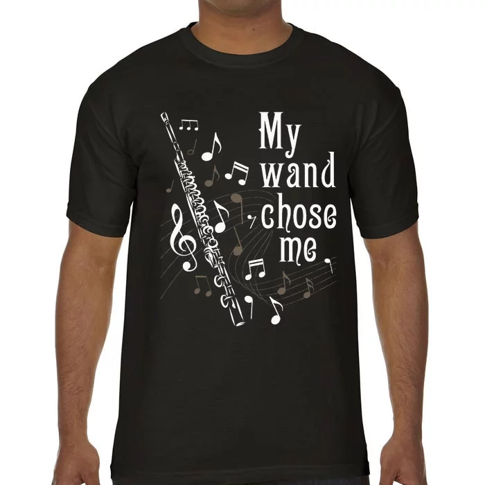 My Wand Chose Me Flute Player Flutist Marching Band Music Comfort Colors T-Shirt