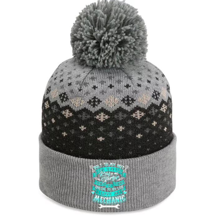 Mechanics Wife Cool Gift Friend Auto Diesel Mechanic Gift The Baniff Cuffed Pom Beanie