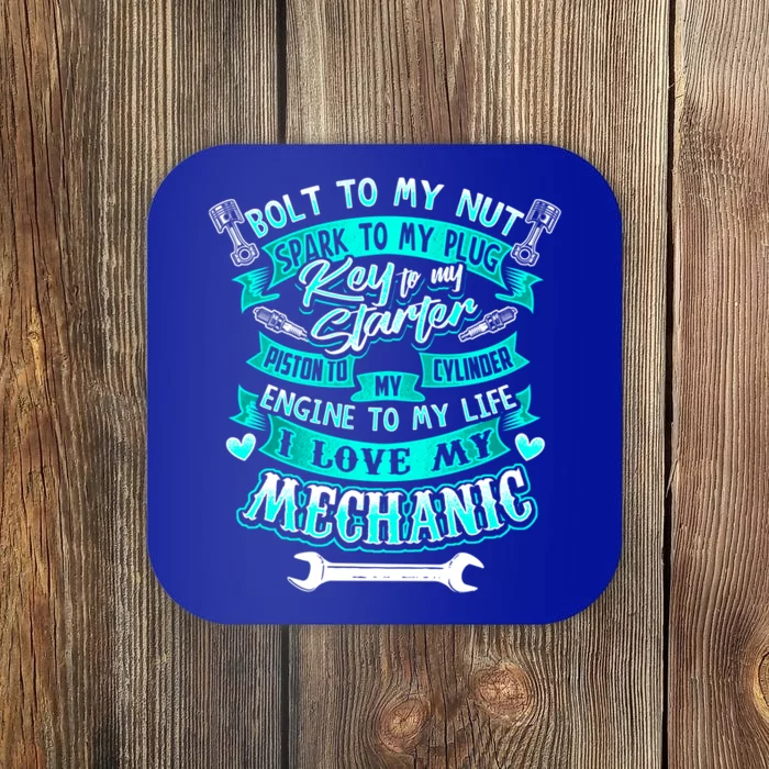 Mechanics Wife Cool Gift Friend Auto Diesel Mechanic Gift Coaster