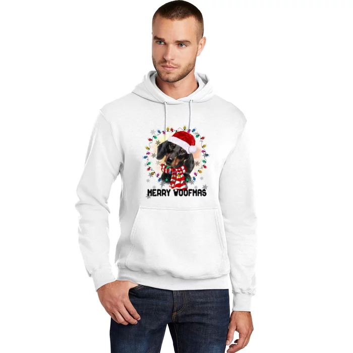 Merry Woofmas Christmas Dachshund Merry Woofmas Hoodie