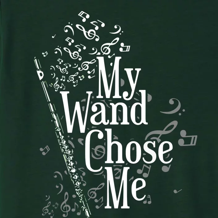 My Wand Chose Me Flutist Gifts Music Flute ChromaSoft Performance T-Shirt